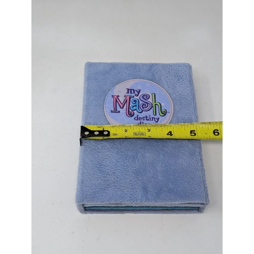 Vintage Y2K Fundex My Mash Destiny Diary Fuzzy Book Planner Dry Erase Blue Girls
